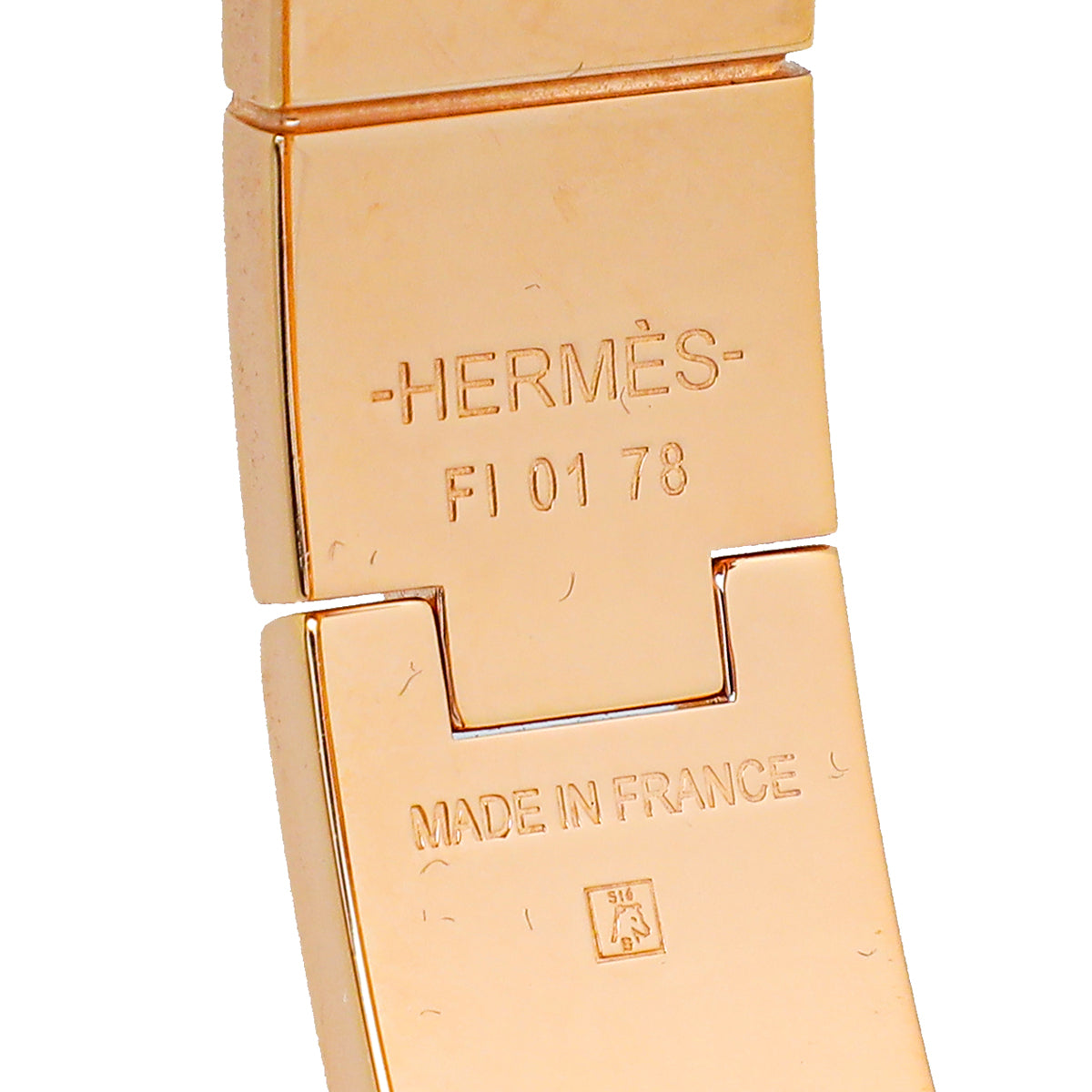 Hermes Craie Plain Hinge Bracelet
