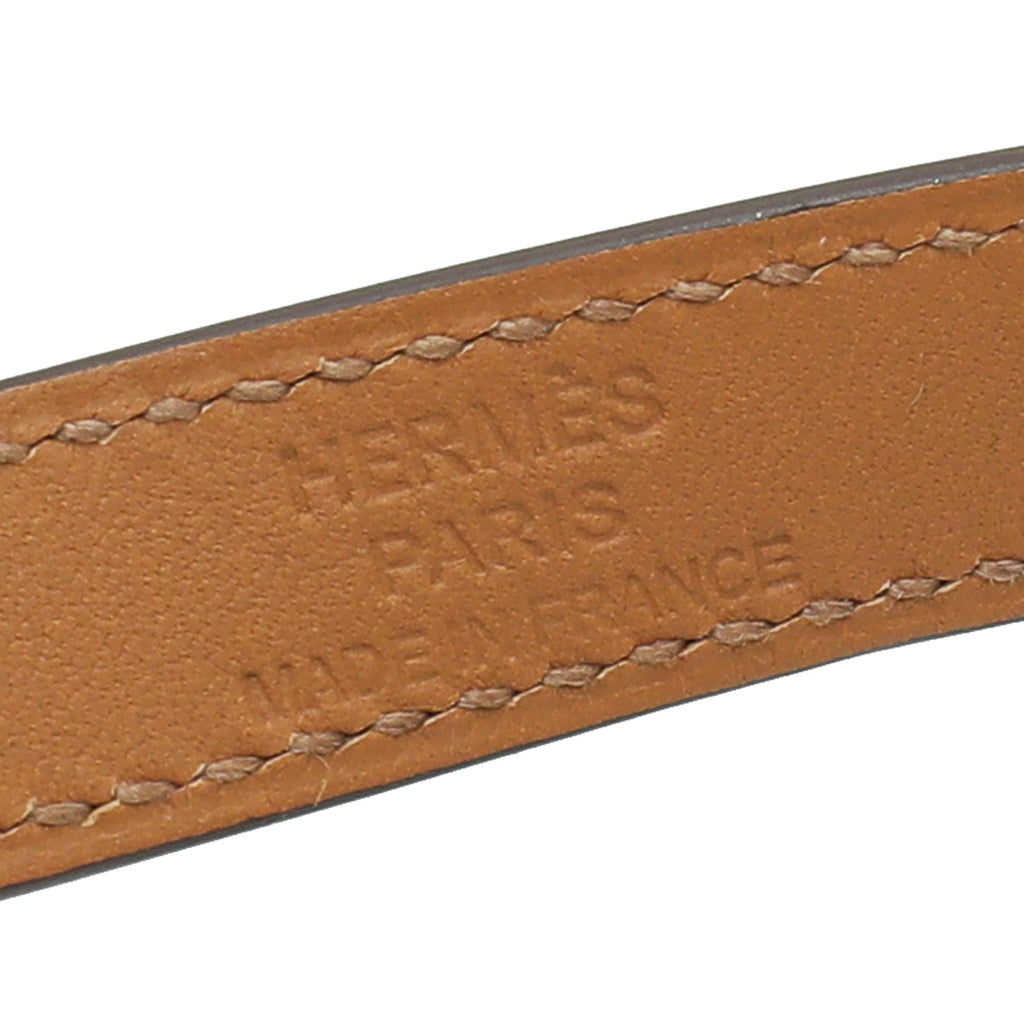 Hermes Violet Kelly Double Wrap Small Bracelet