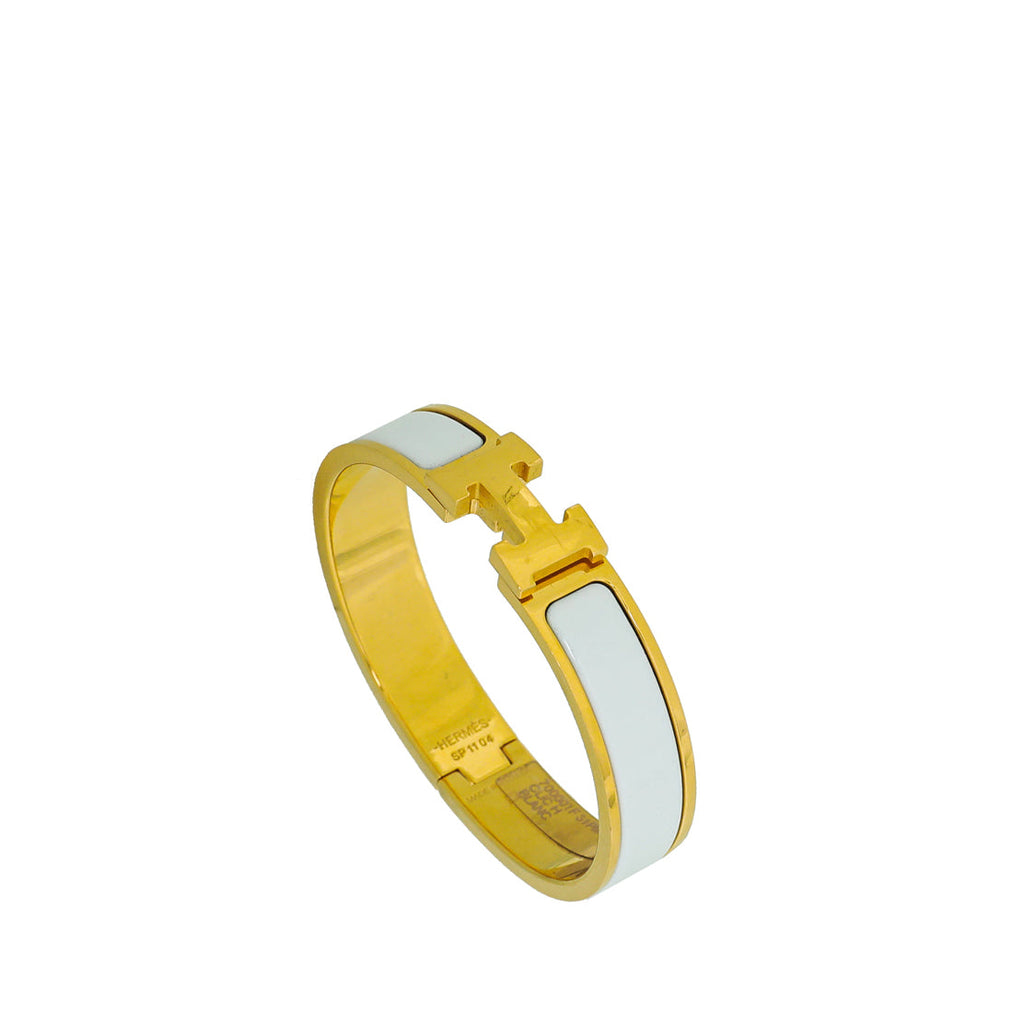 Hermes Blanc Clic H PM Bracelet