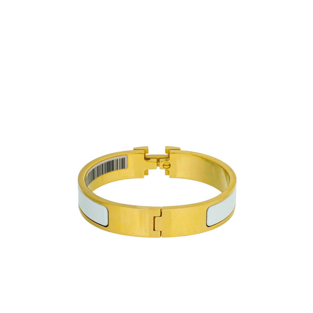 Hermes Blanc Clic H PM Bracelet