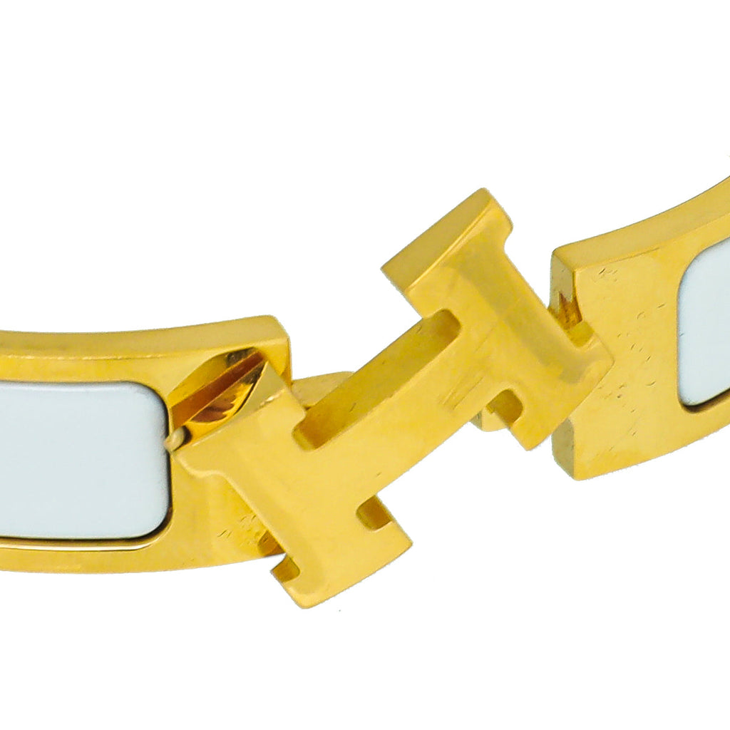 Hermes Blanc Clic H PM Bracelet