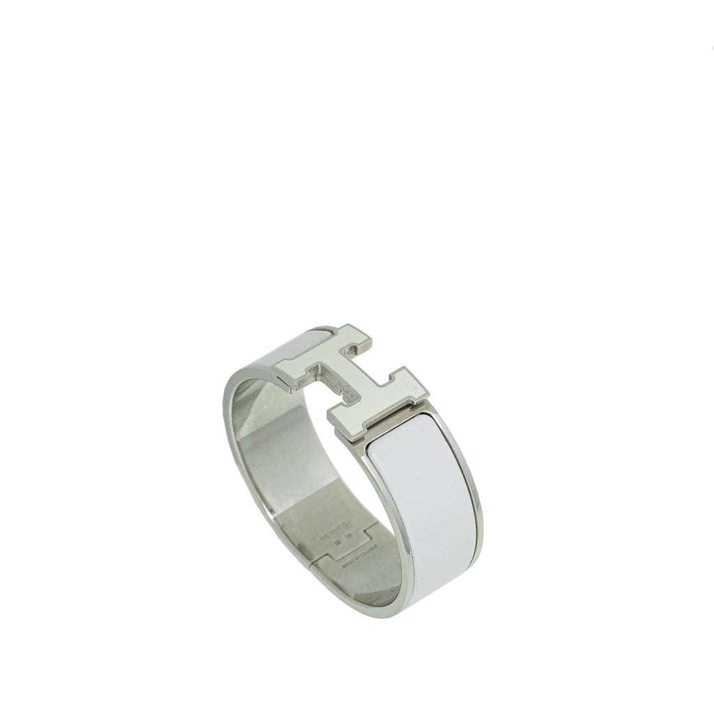 Hermes Blanc Clic Clac Pm Bracelet