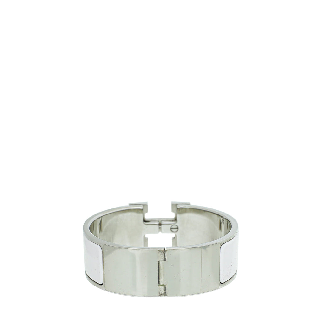 Hermes Blanc Clic Clac Pm Bracelet