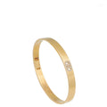 Hermes 18K Yellow Gold Diamond H D'Ancre Bracelet