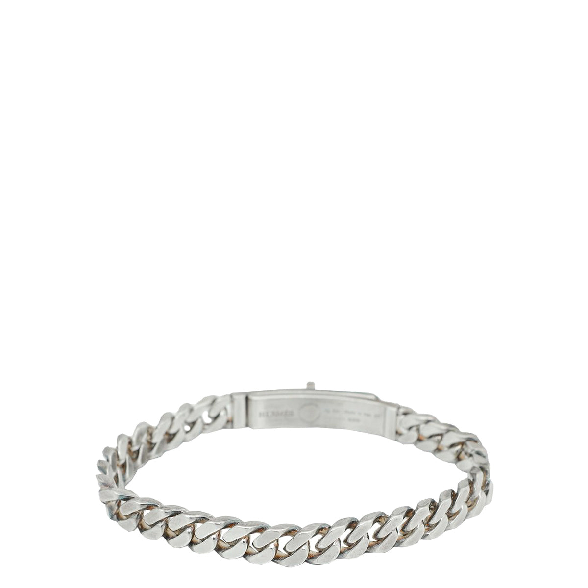 Hermes Silver Kelly Gourmette Very Small Model Bracelet