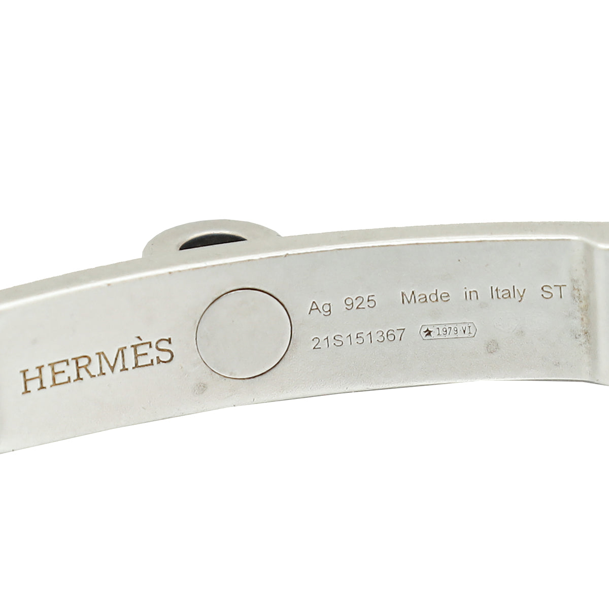 Hermes Silver Kelly Gourmette Very Small Model Bracelet