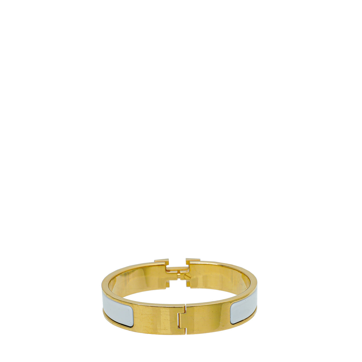 Hermes Blanc Clic H PM Bracelet