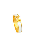 Hermes White Clic H Bracelet