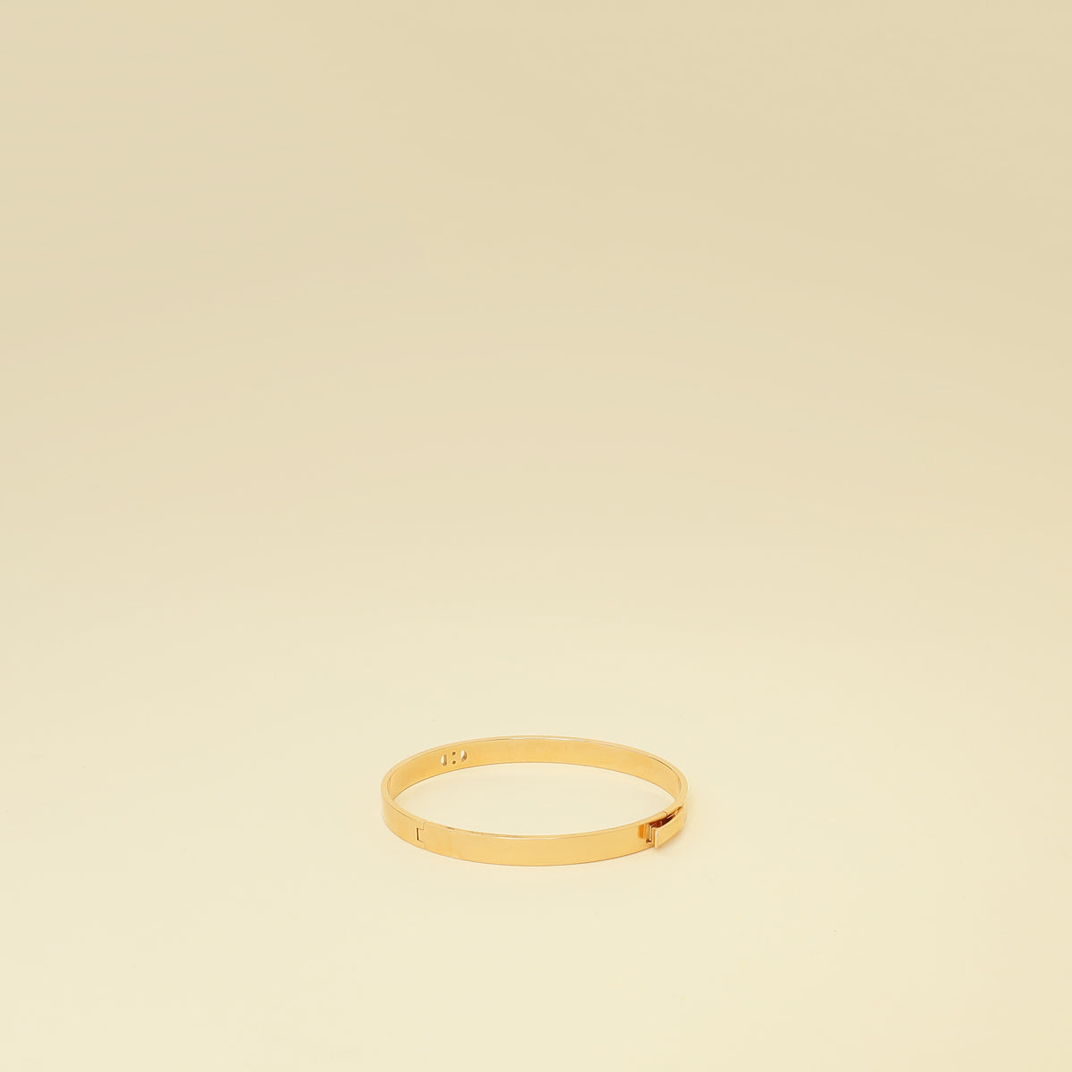 Hermes 18K Yellow Gold H d'Ancre Diamonds Small Model Bracelet