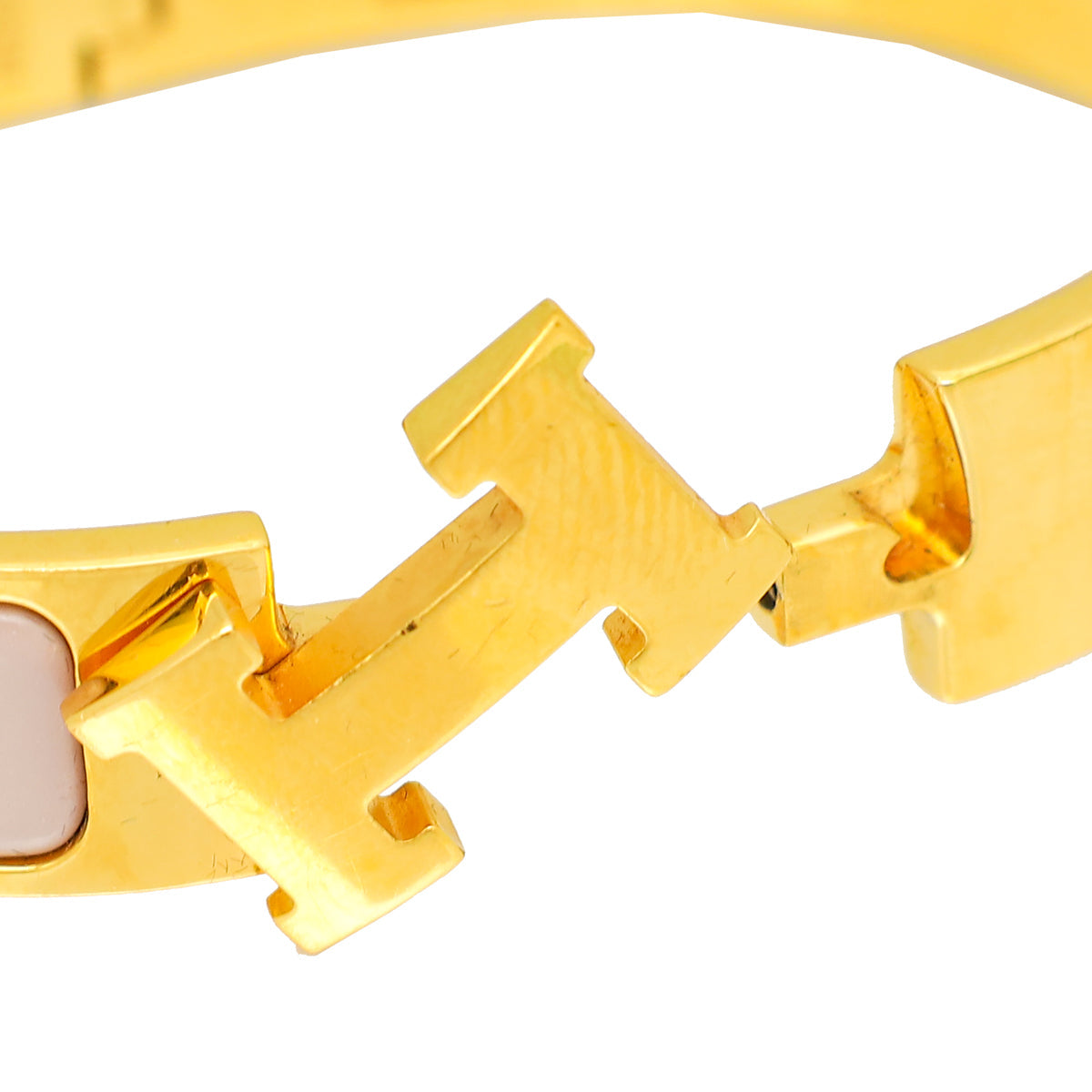 Hermes Rose Fever Clic H Bracelet
