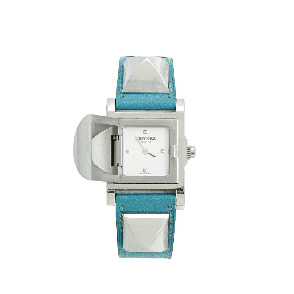 Hermes Turquoise Medor 23mm Quartz Watch
