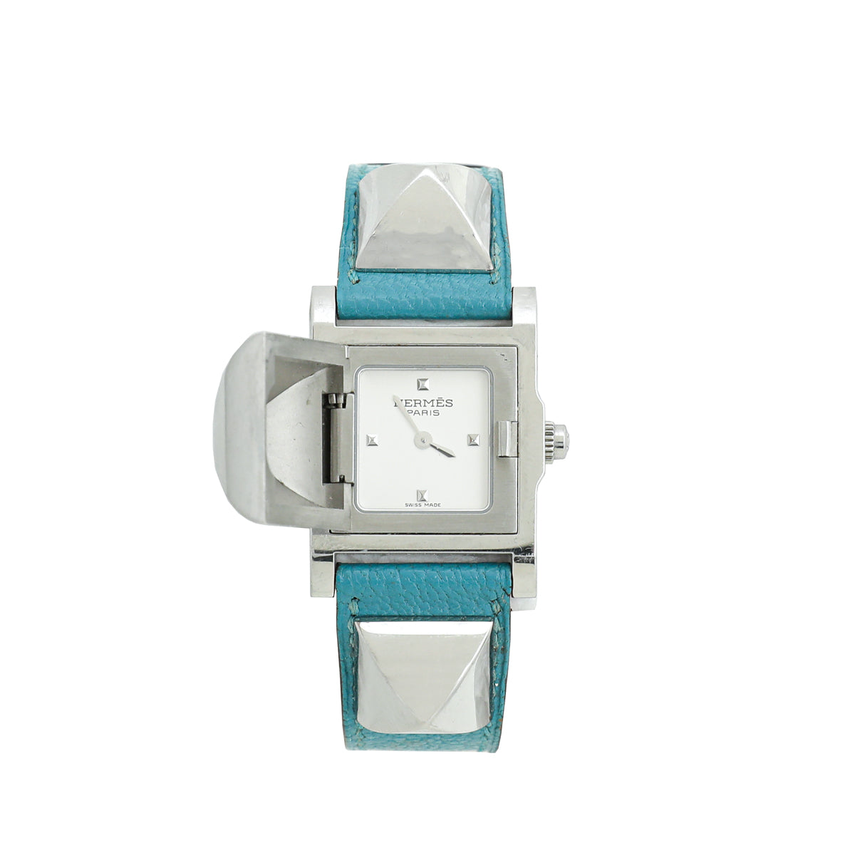 Hermes Turquoise Medor 23mm Quartz Watch