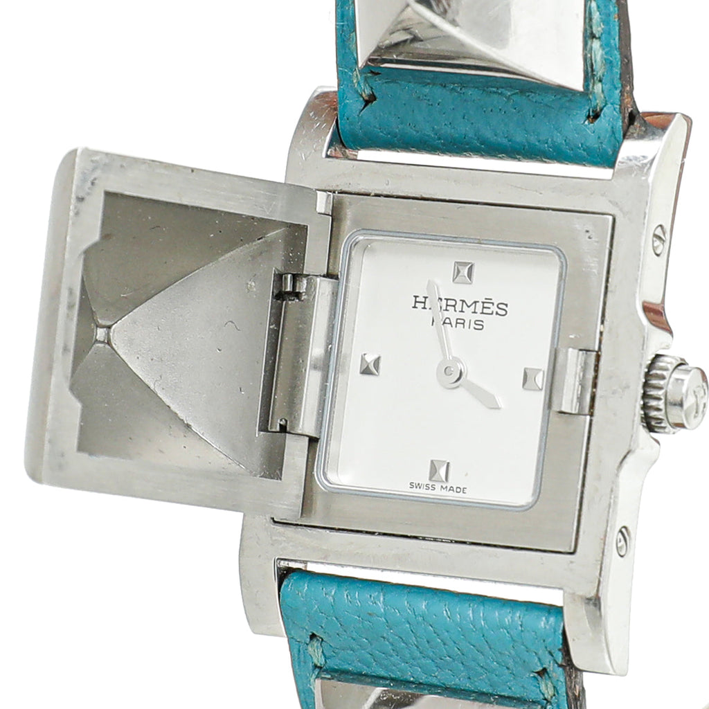 Hermes Turquoise Medor 23mm Quartz Watch