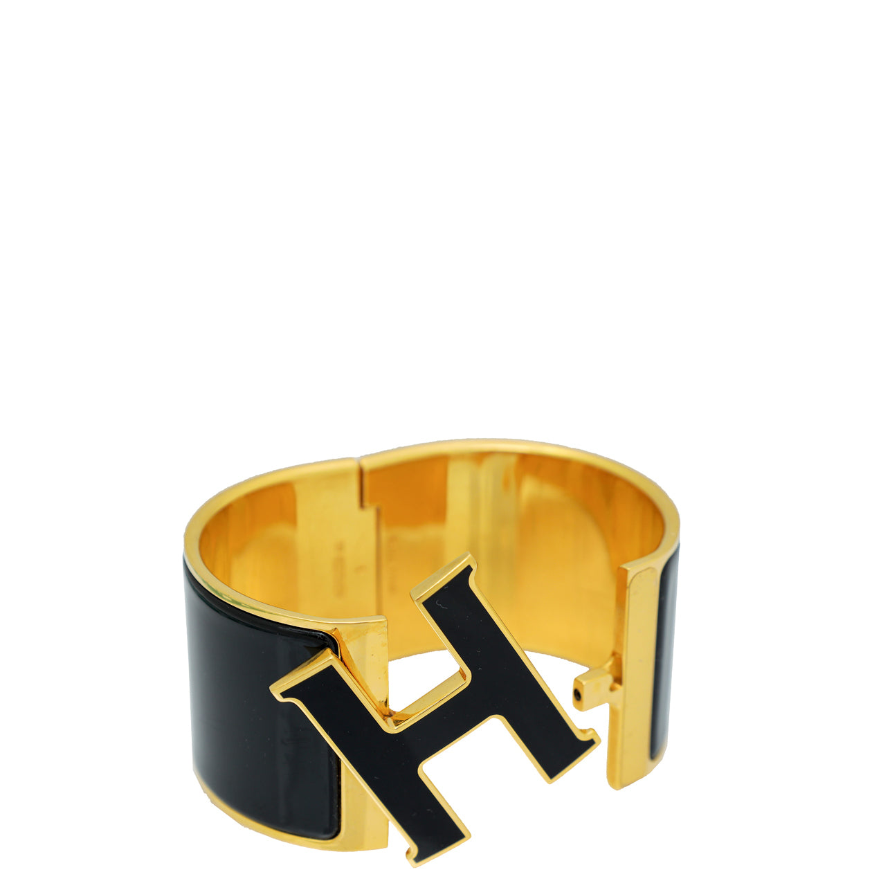 Hermes Noir Clic H XL Wide PM Bracelet