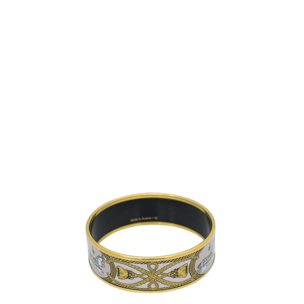 Hermes Light Pink Grand Apparat Medium Bangle