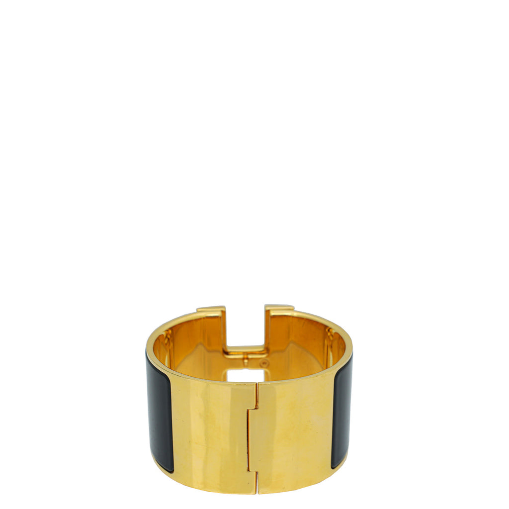 Hermes Noir Clic H XL Wide PM Bracelet