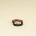 Hermes Noir Rivale Double Tour Bracelet