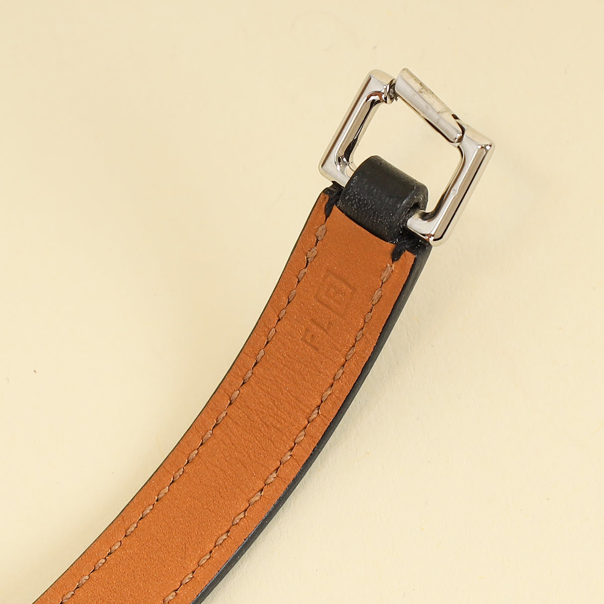 Hermes Noir Rivale Double Tour Bracelet