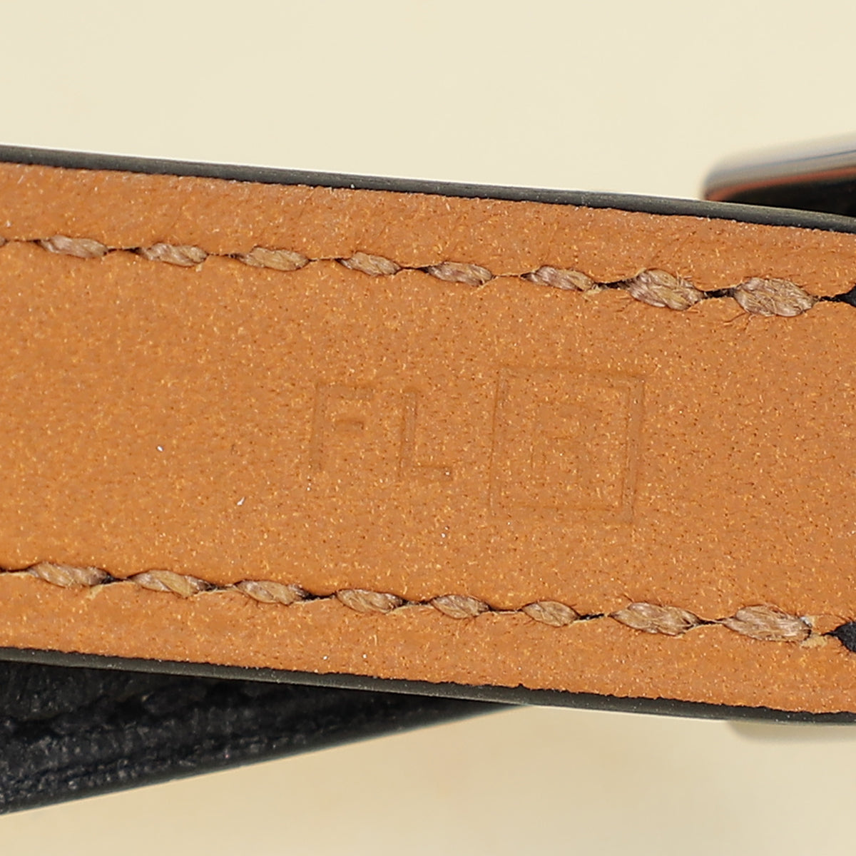 Hermes Noir Rivale Double Tour Bracelet