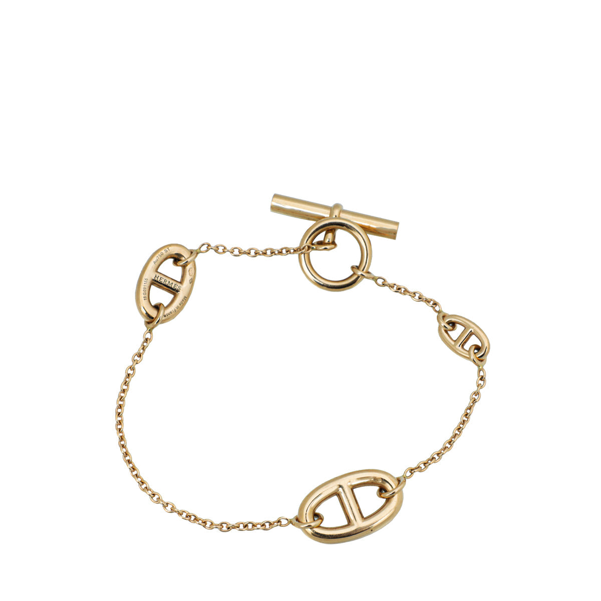 Hermes 18K Rose Gold Farandole Small Bracelet