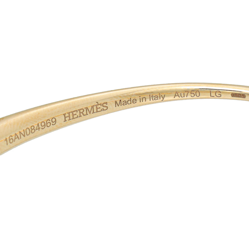 Hermes 18K Rose Gold Filet d'Or Bracelet