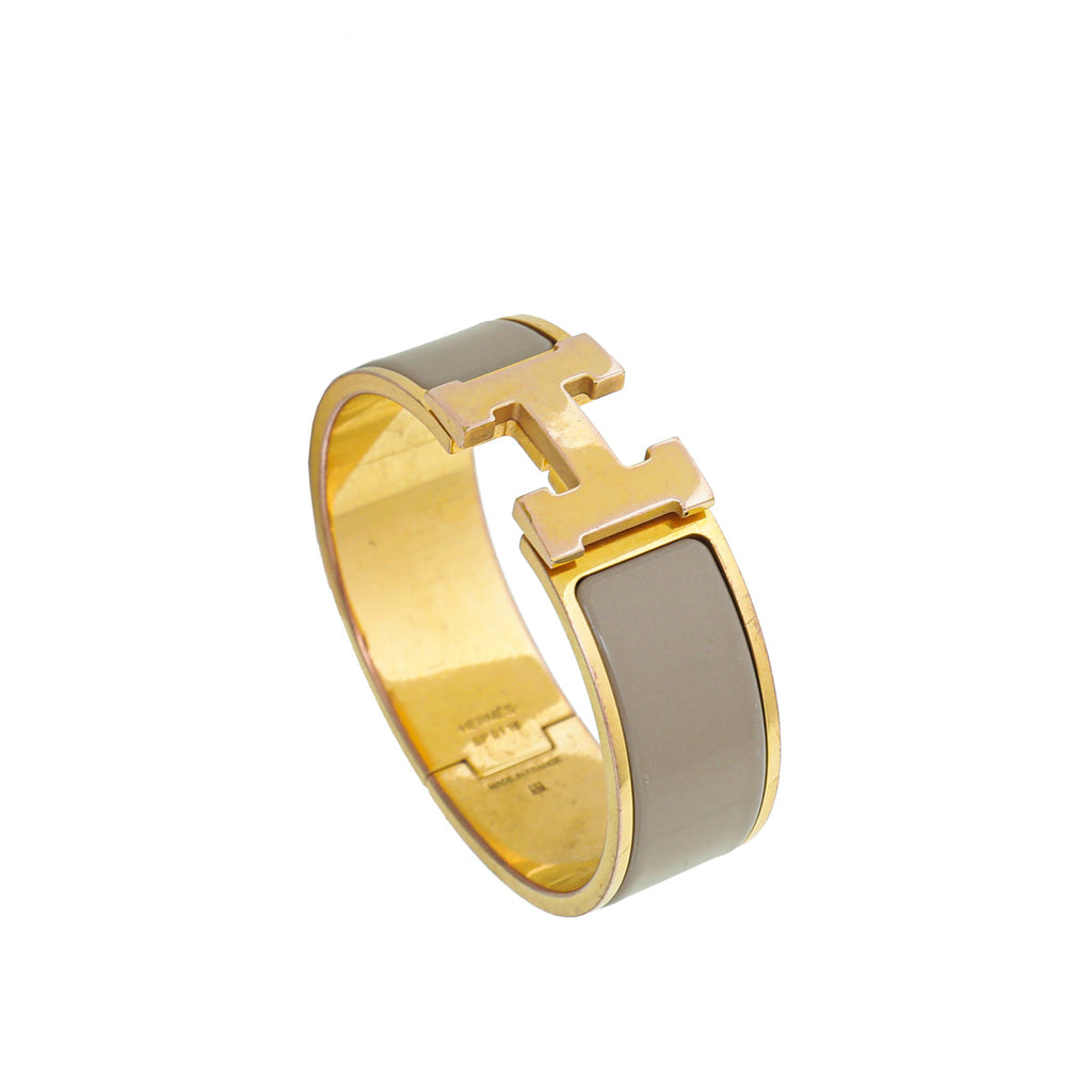 Hermes Marron Glacé Clic Clac H Bracelet
