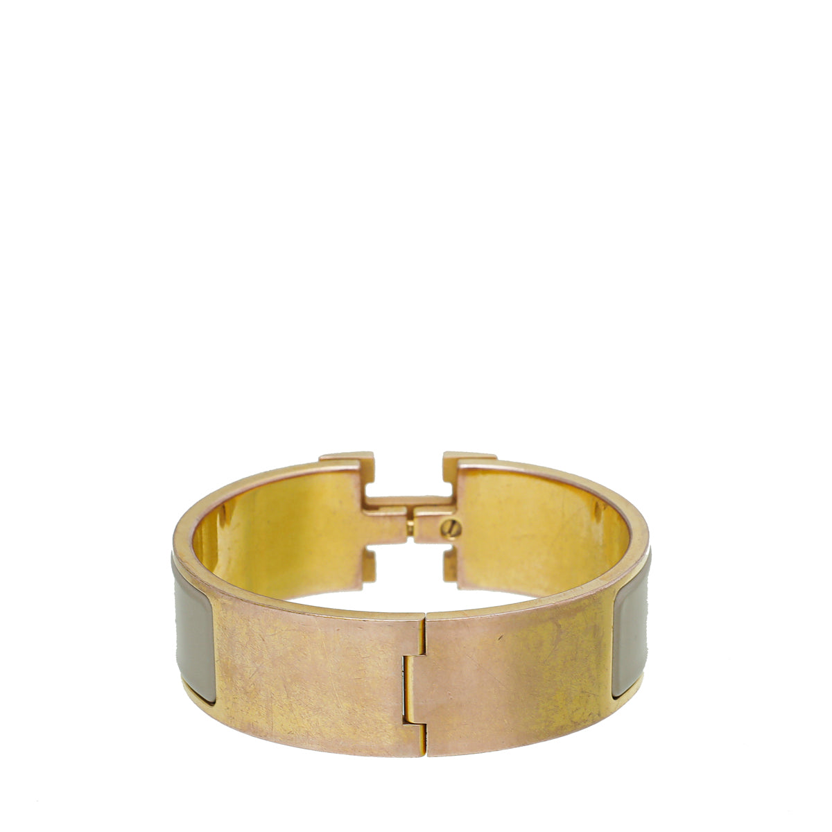 Hermes Marron Glacé Clic Clac H Bracelet