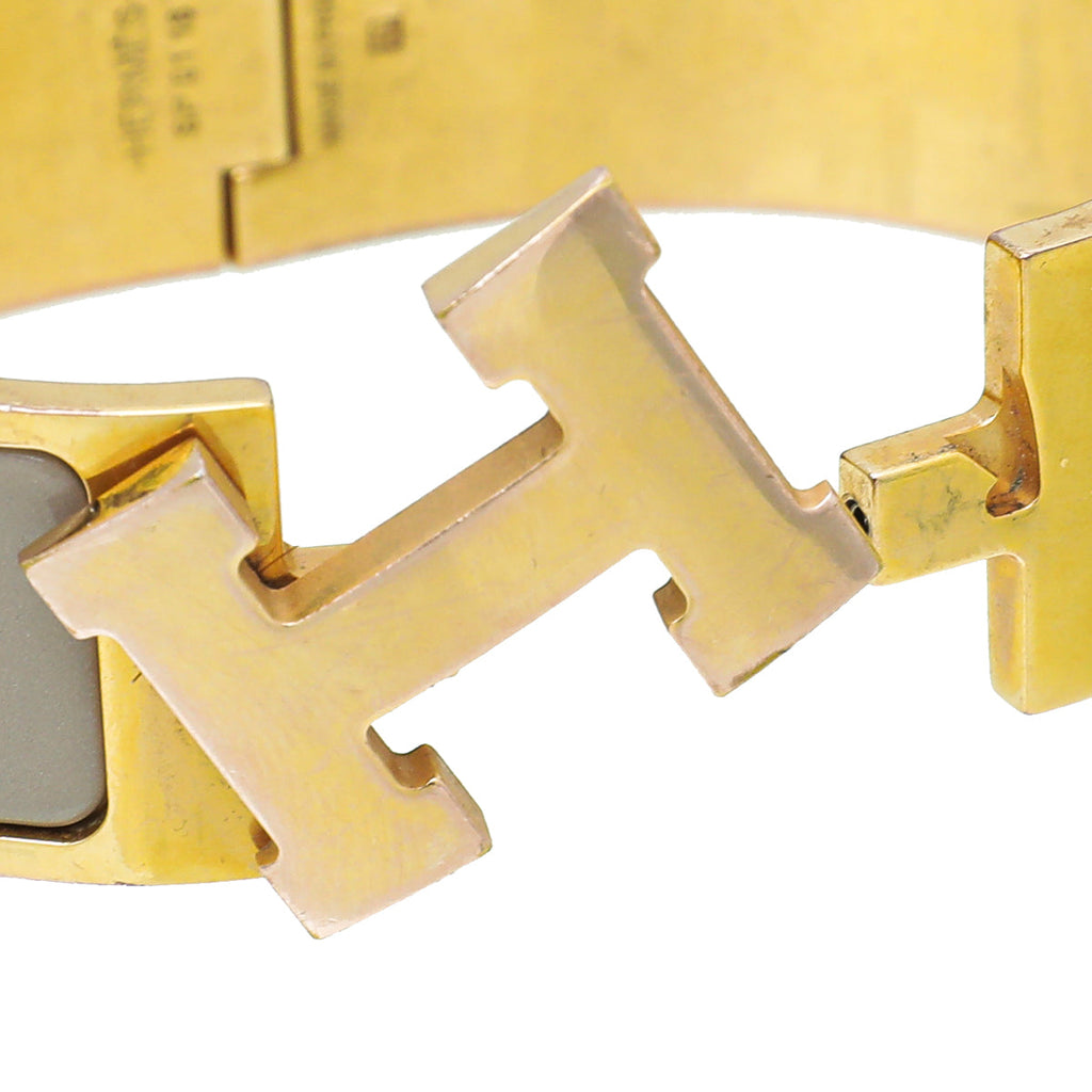 Hermes Marron Glacé Clic Clac H Bracelet