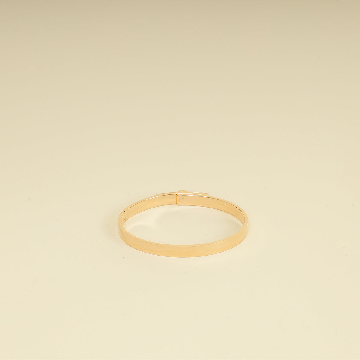 Hermes 18K Rose Gold 61 Diamond Kelly Bracelet