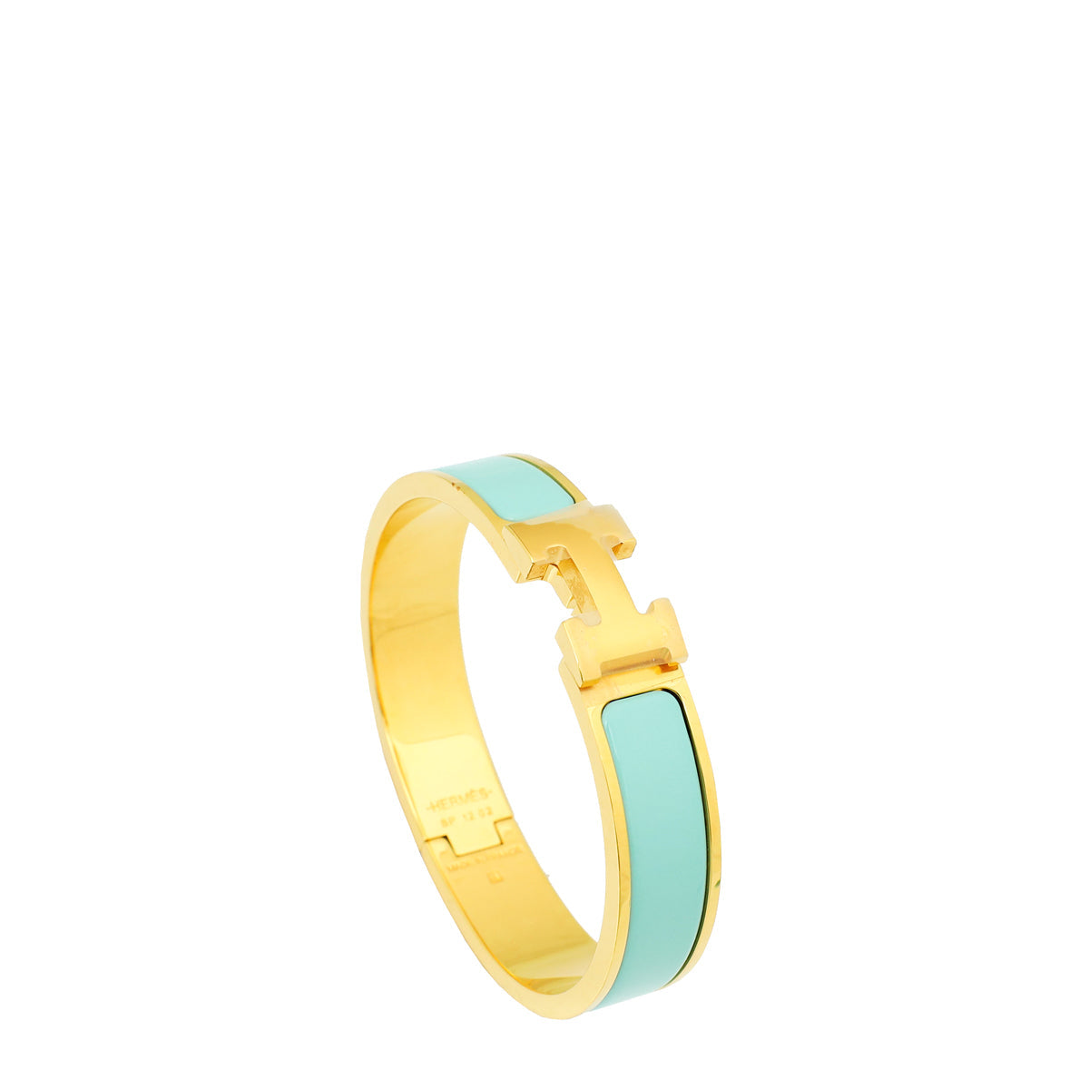 Hermes Turquoise Clic H Bracelet