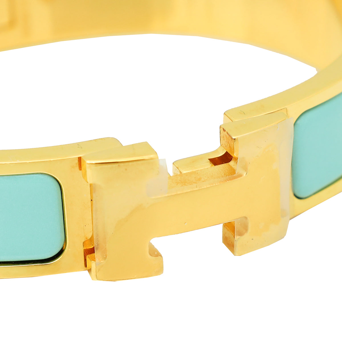 Hermes Turquoise Clic H Bracelet