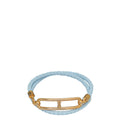 Hermes 18K Rose Gold Roulis Double Tour Swift Bracelet