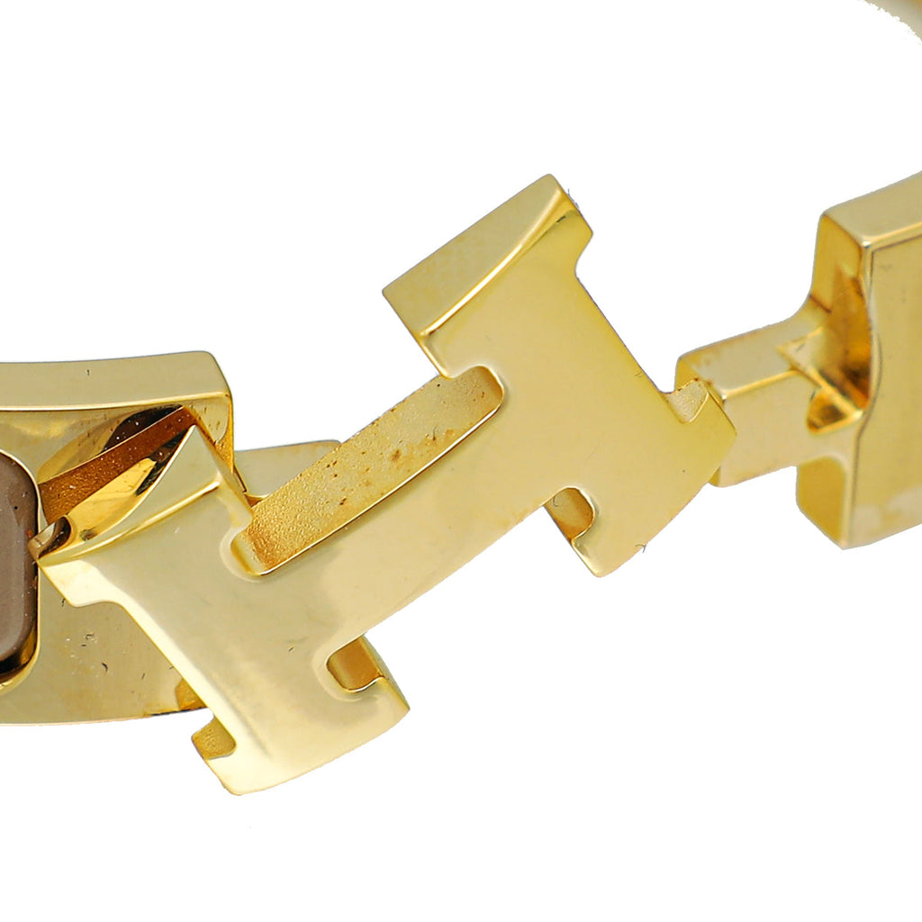 Hermes Chataigne Clic H Bracelet