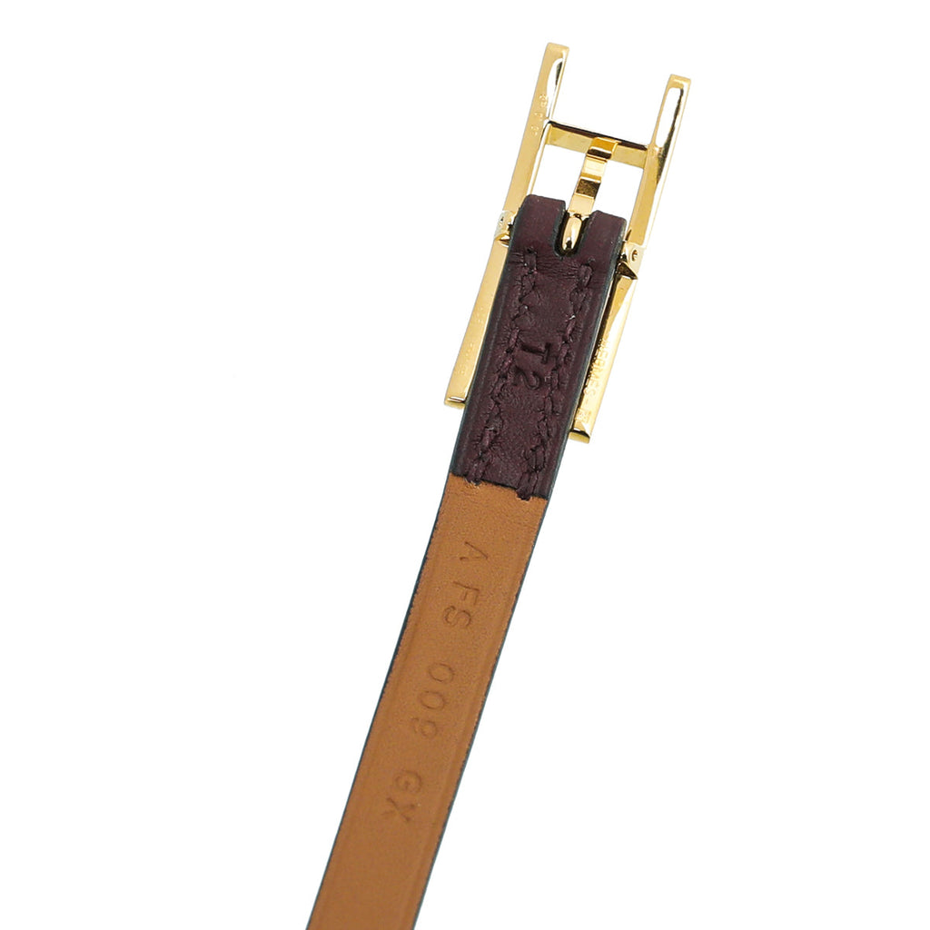 Hermes Bordeaux Chamonix Hapi 3 Medium Bracelet