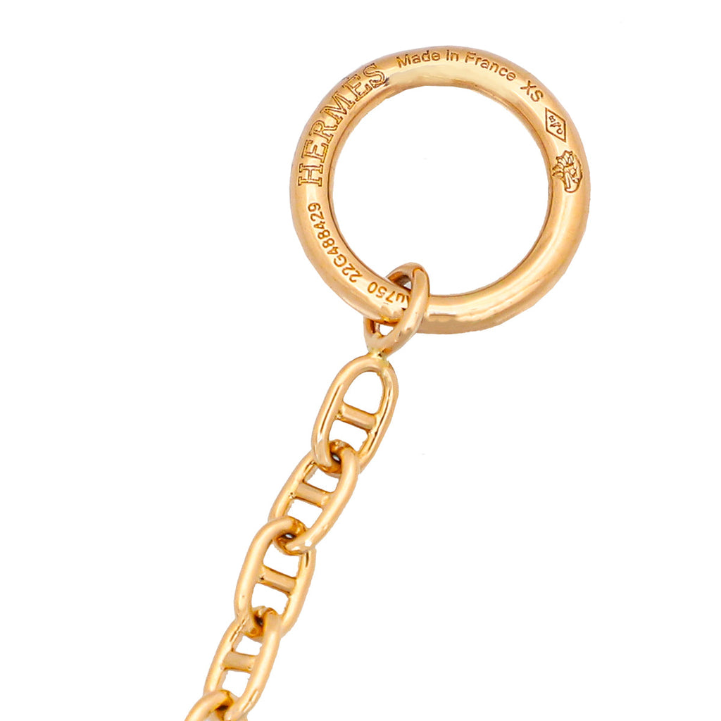 Hermes 18K Rose Gold Farandole Very Small Model Bracelet