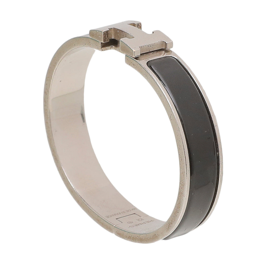 Hermes Black Clic H Bracelet