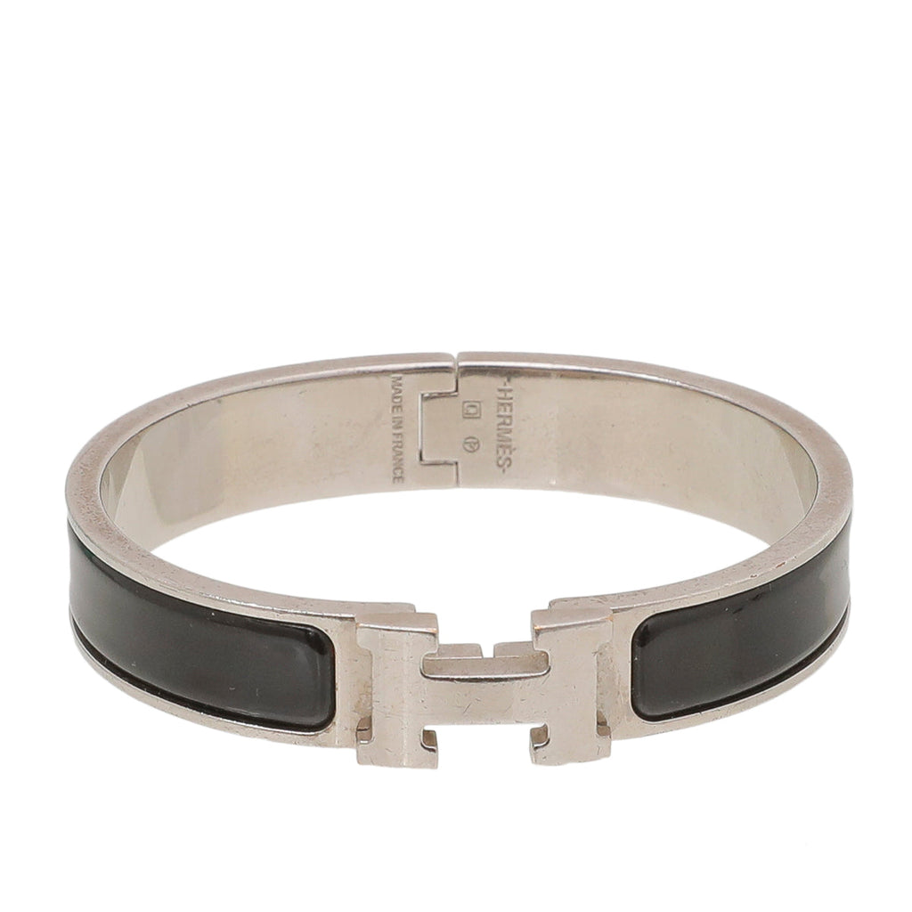 Hermes Black Clic H Bracelet
