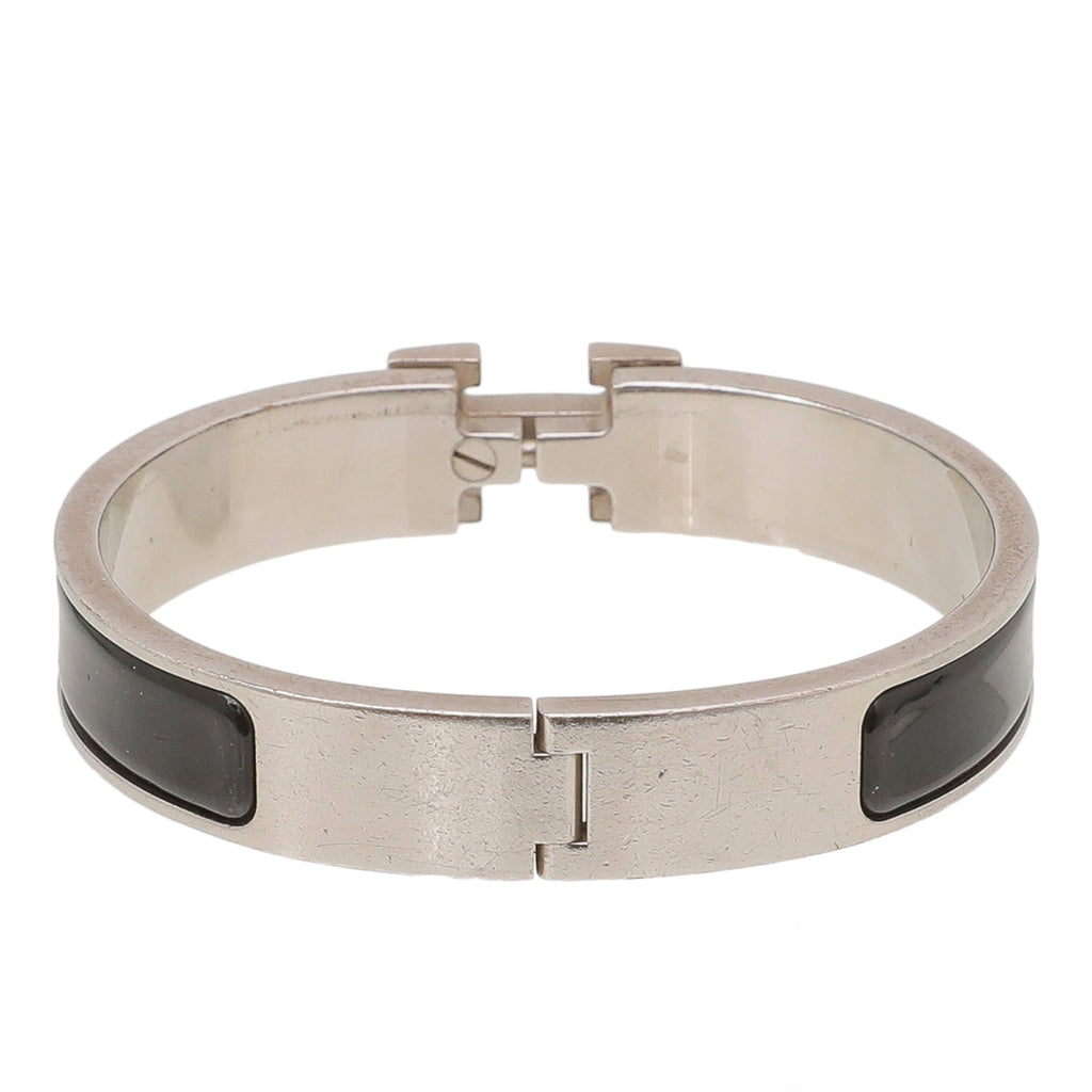 Hermes Black Clic H Bracelet