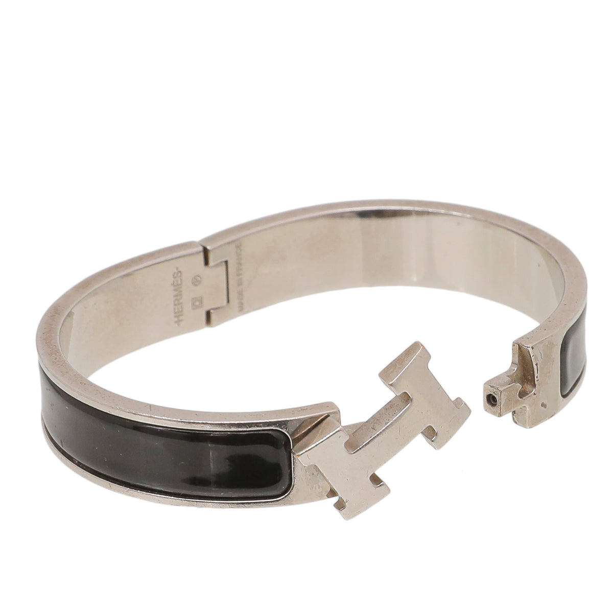 Hermes Black Clic H Bracelet