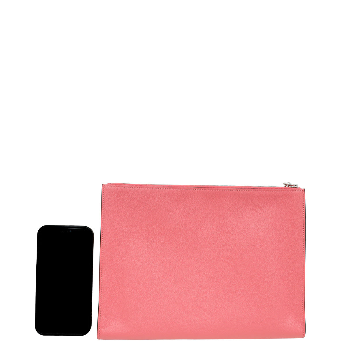 Hermes Rose Azalee Zipengo Chaine D'Ancre GM Pouch