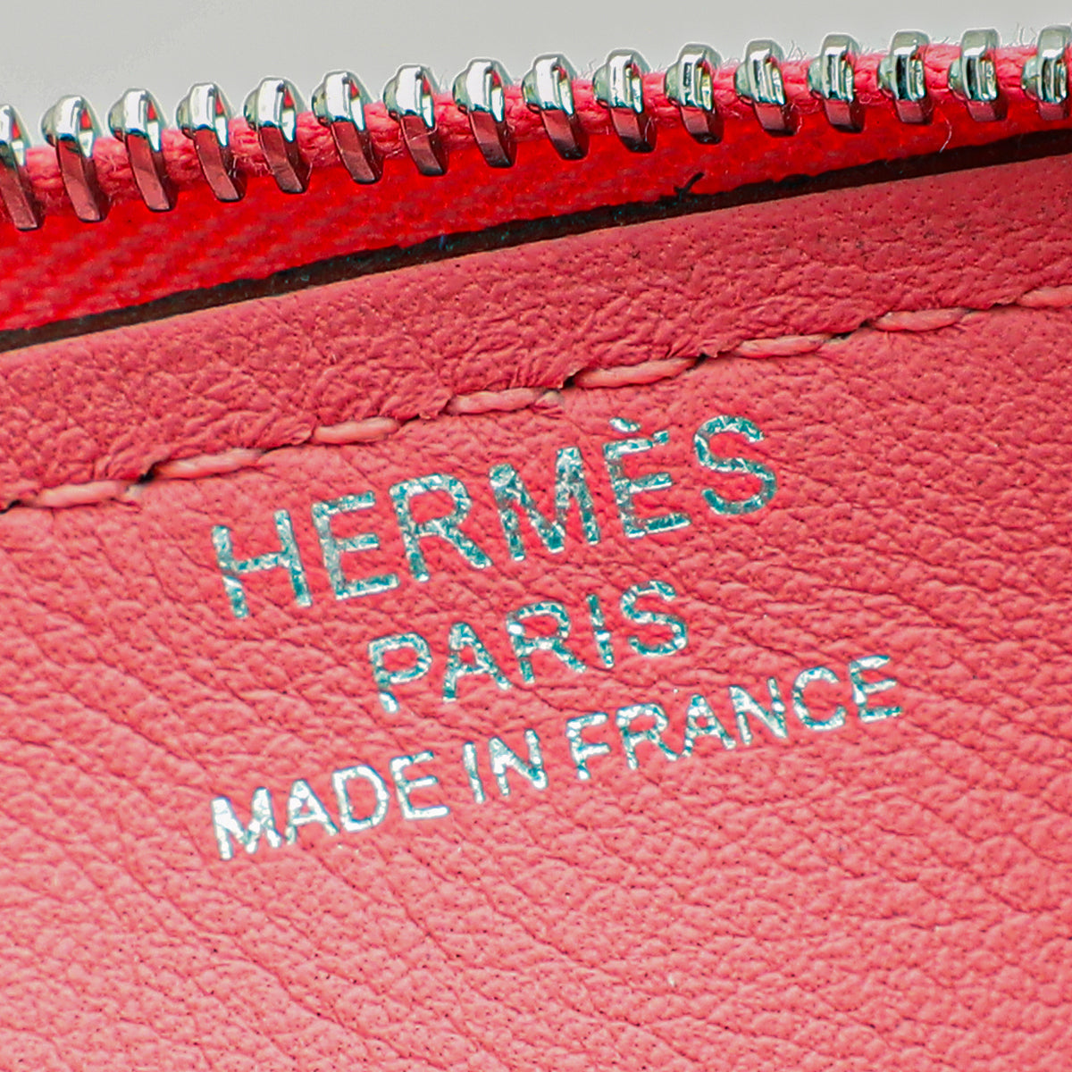 Hermes Rose Azalee Zipengo Chaine D'Ancre GM Pouch