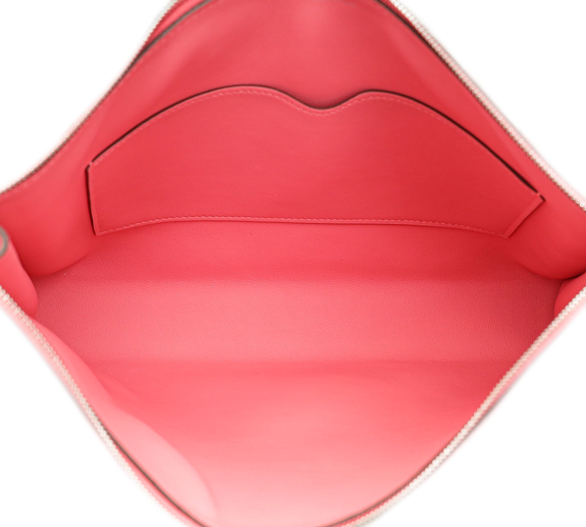 Hermes Rose Azalee Zipengo Chaine D'Ancre GM Pouch