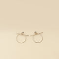 Hermes Silver MM Loop Earrings
