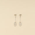 Hermes Silver Farandole Earrings, Medium Model