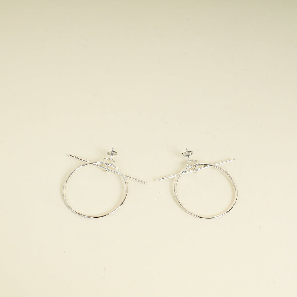 Hermes Loop Earrings, Medium Model