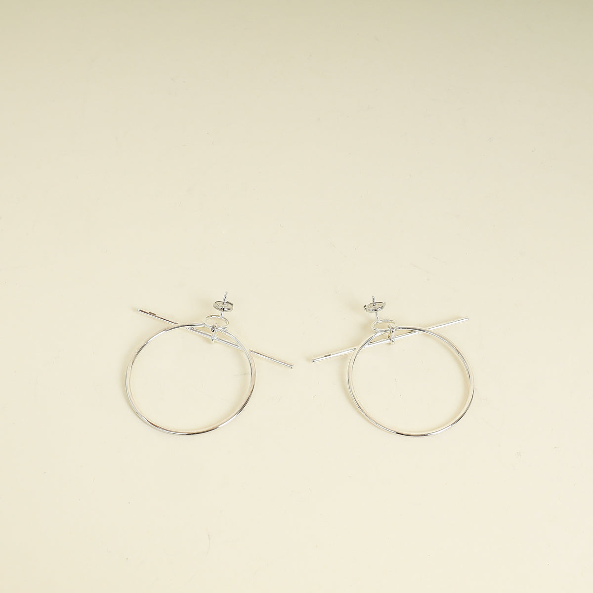 Hermes Loop Earrings, Medium Model