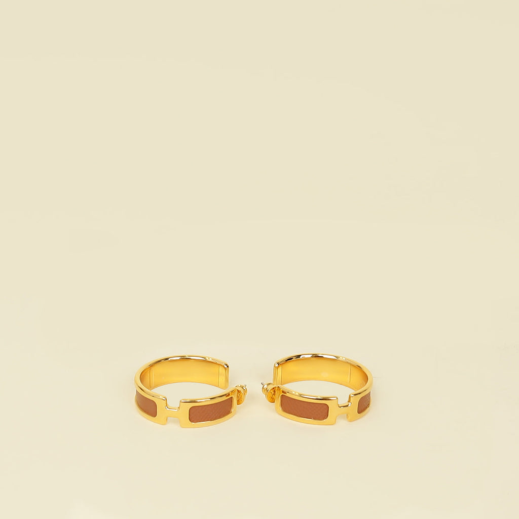 Hermes Gold Olympe Earrings