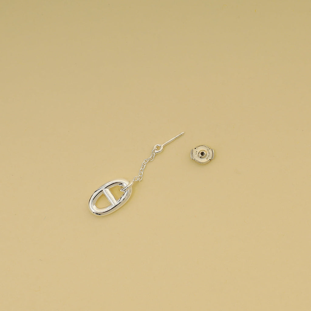 Hermes Sterling Silver Medium Model Farandole Earrings