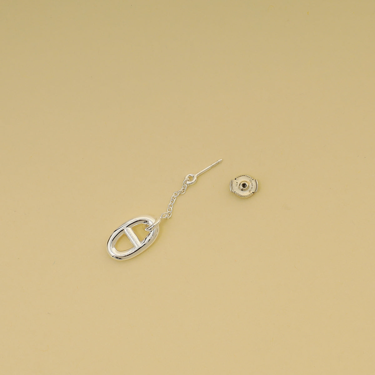Hermes Sterling Silver Medium Model Farandole Earrings