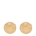 Hermes 18K Rose Gold Ex-Libris Very Small Model Earrings